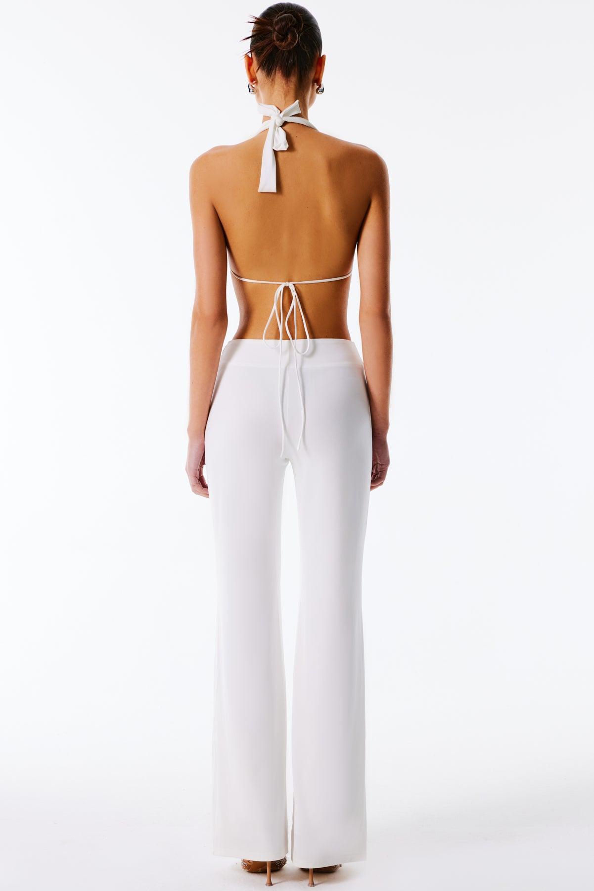 EDITA Taş Toka Detaylı Degaje Yaka Sırtı Açık Üst Love On Friday