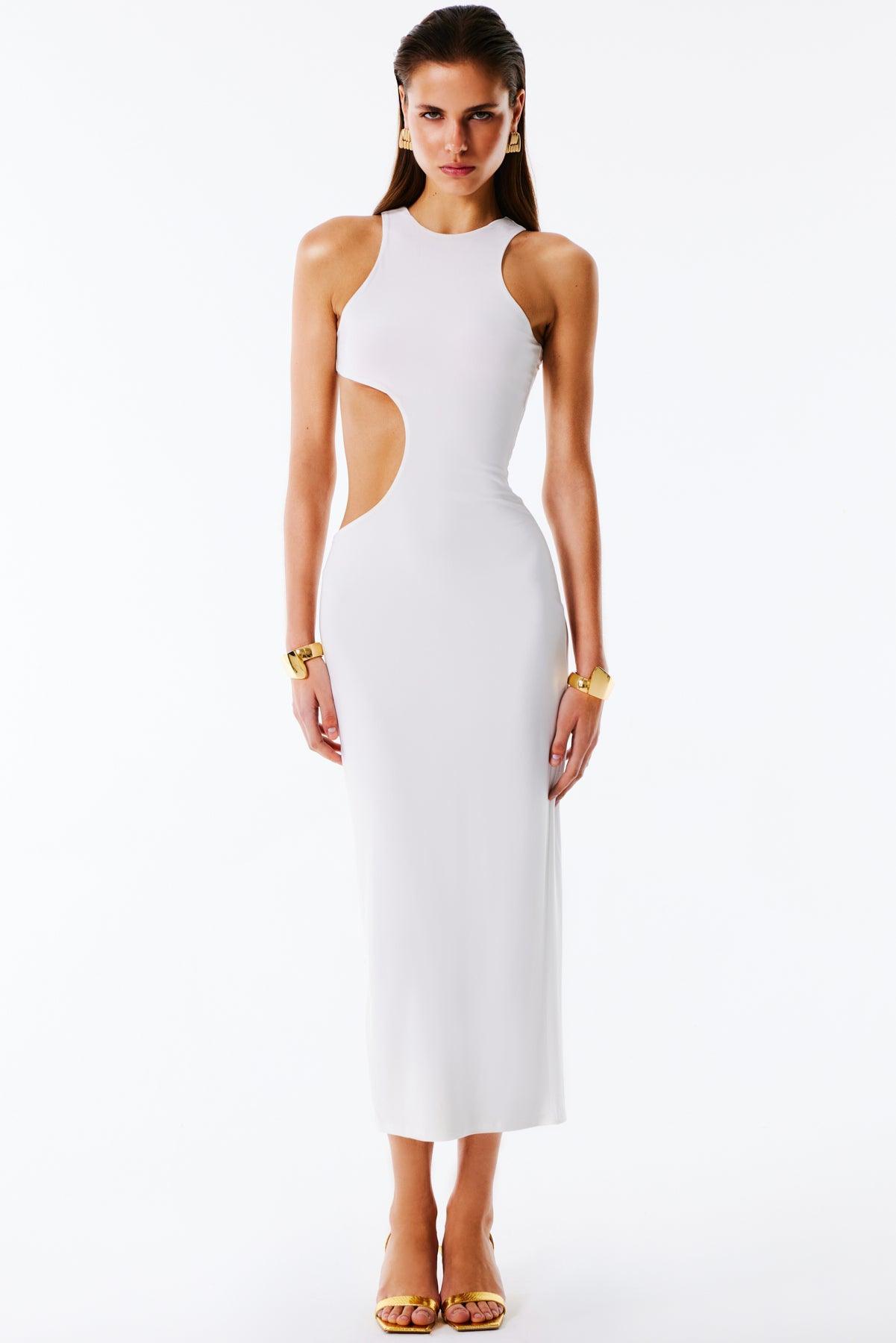 LELA Halter Yaka Dekolteli Uzun Elbise Love On Friday