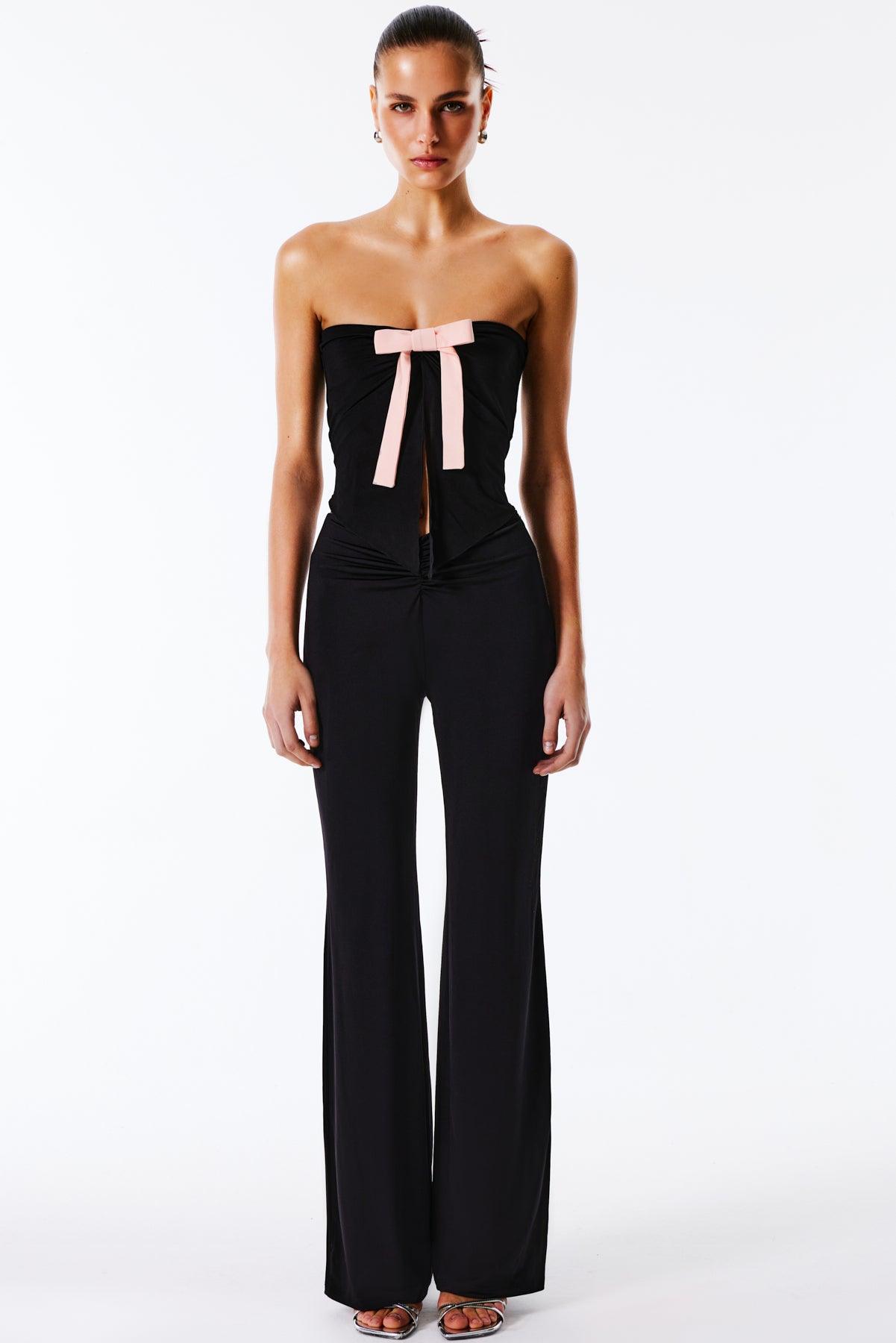 LALITA Fiyonk veya Gül Detaylı Straplez Üst Love On Friday